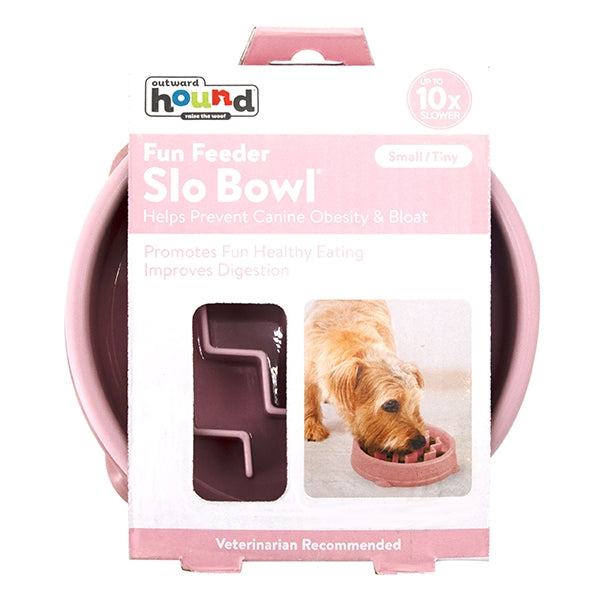 Outward Hound Fun Feeder Wave Pink Small