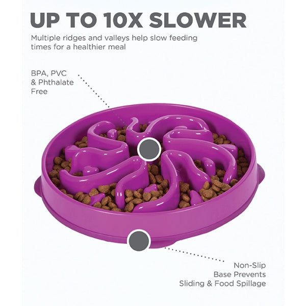 Outward Hound Fun Feeder Flower - Purple