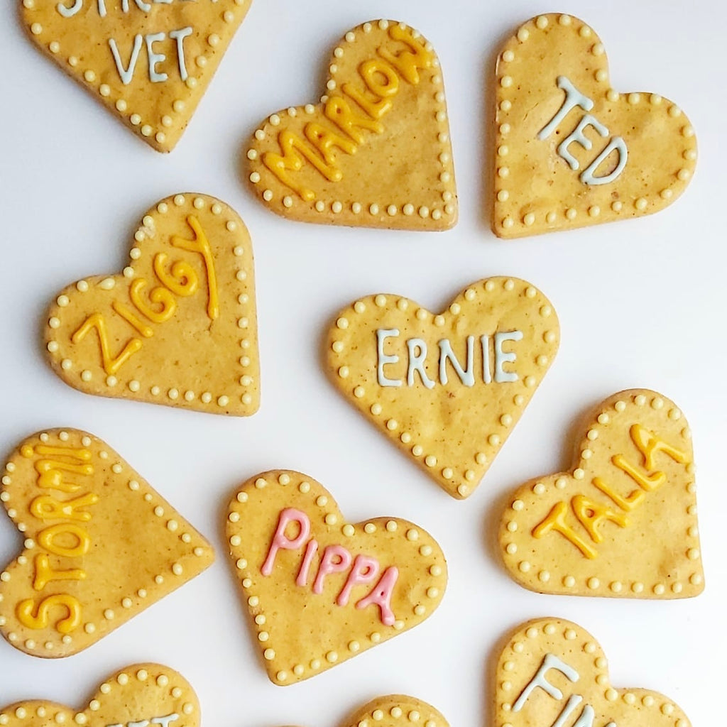 Personalised dog biscuits