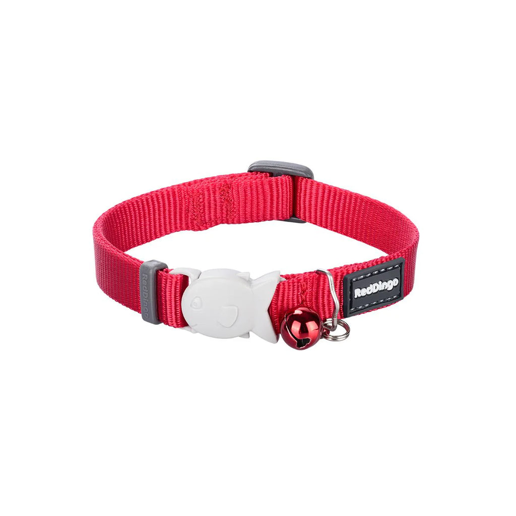 Red Dingo Cat Collar Plain Red