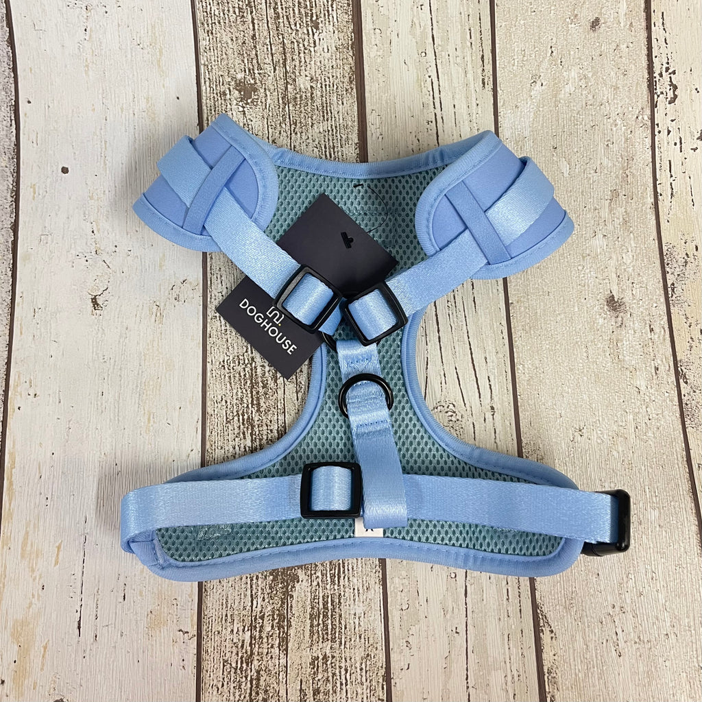 doghouse pale blue dog harness