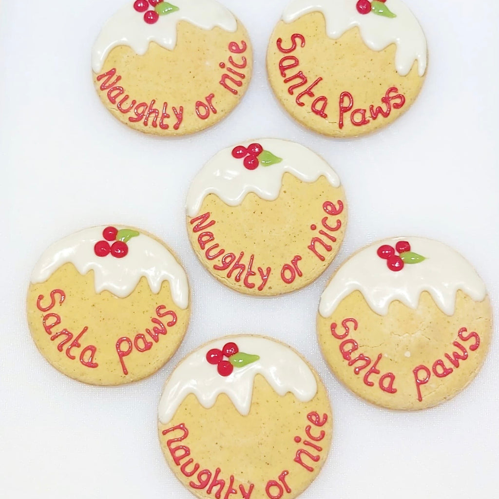 Christmas pudding dog biscuits 