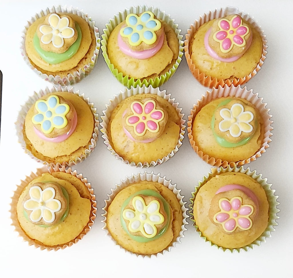 Spring Flower Cupcake for Dogs