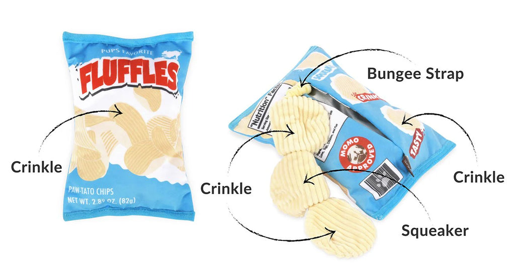 P.L.A.Y. Fluffle Crinkle Crisps for Dogs