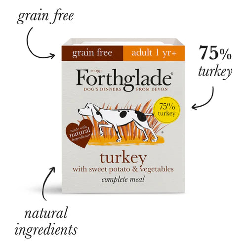 Forthglade Adult Complete Dog Food 395g Turkey