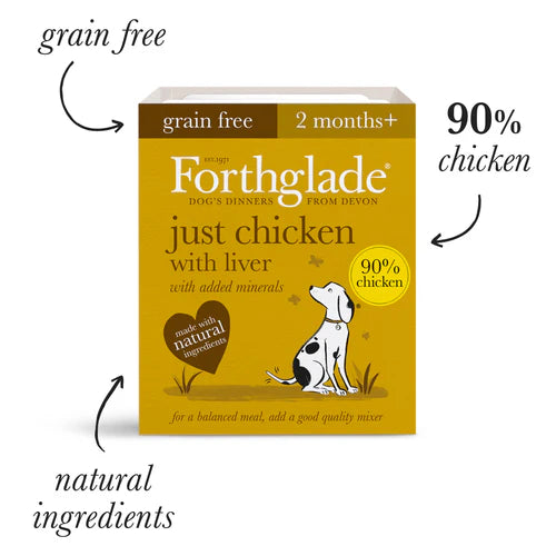 Forthglade Just Dog Food 395g Chicken and Liver