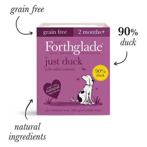 Forthglade Just Dog Food 395g Duck