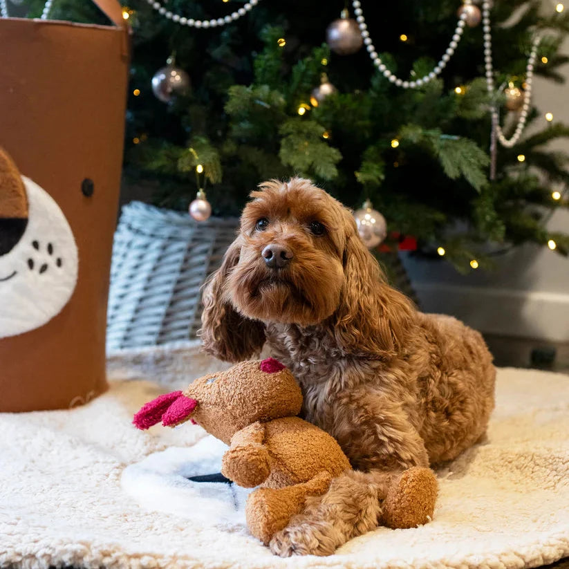 tufflove reindeer dog toy