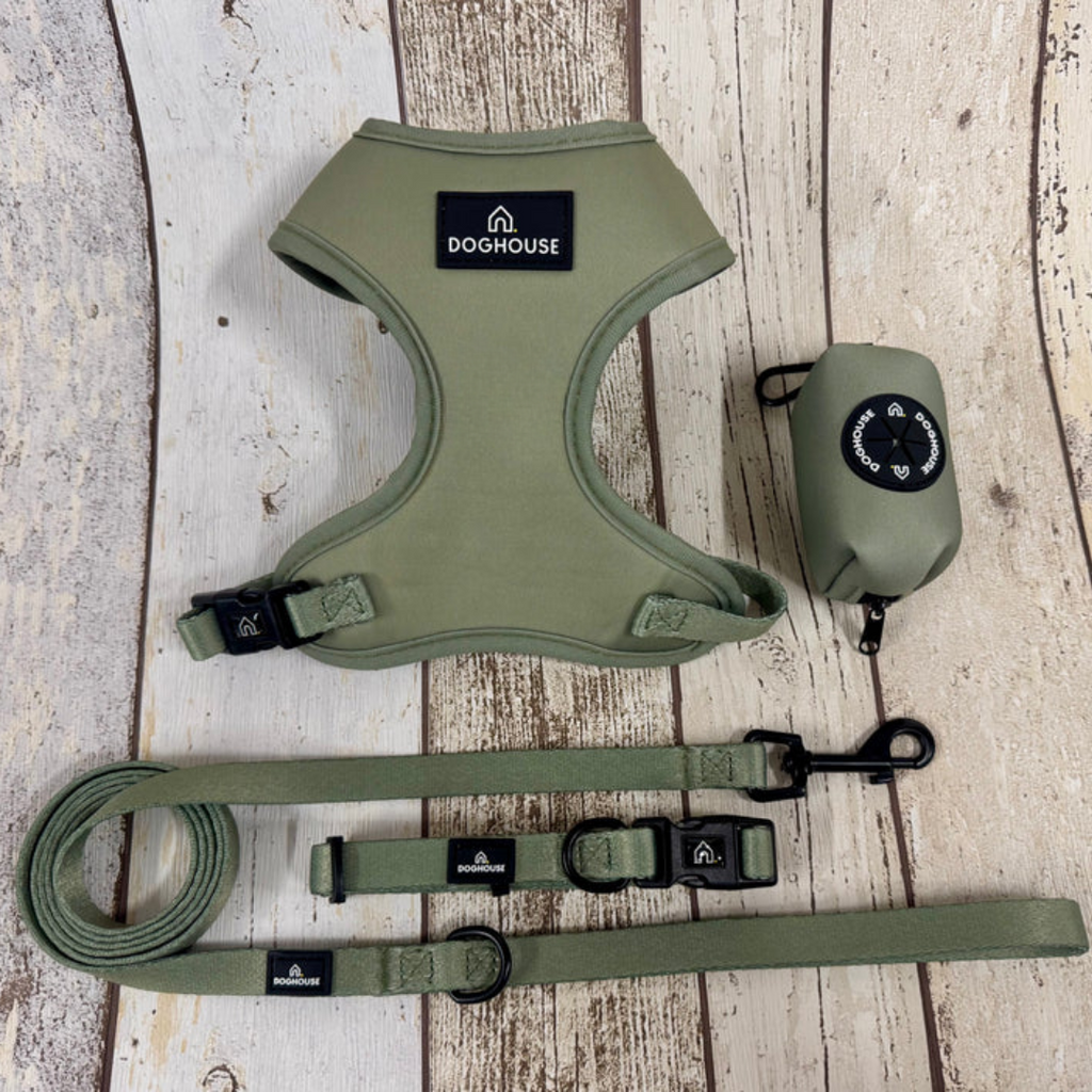 Doghouse Everyday Comfort Dog Harness in Olive Green