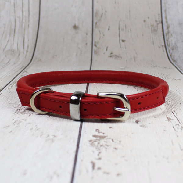 Red leather hot sale dog leash